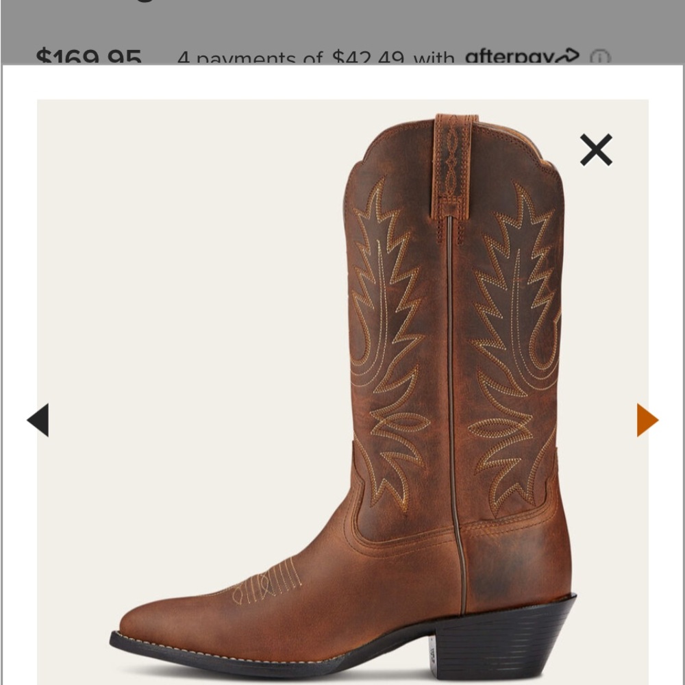 Ariat Heritage R Toe Western boot